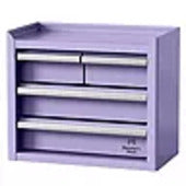 4 DRAWER TOOLBOX BOTTOM BOX-Purple