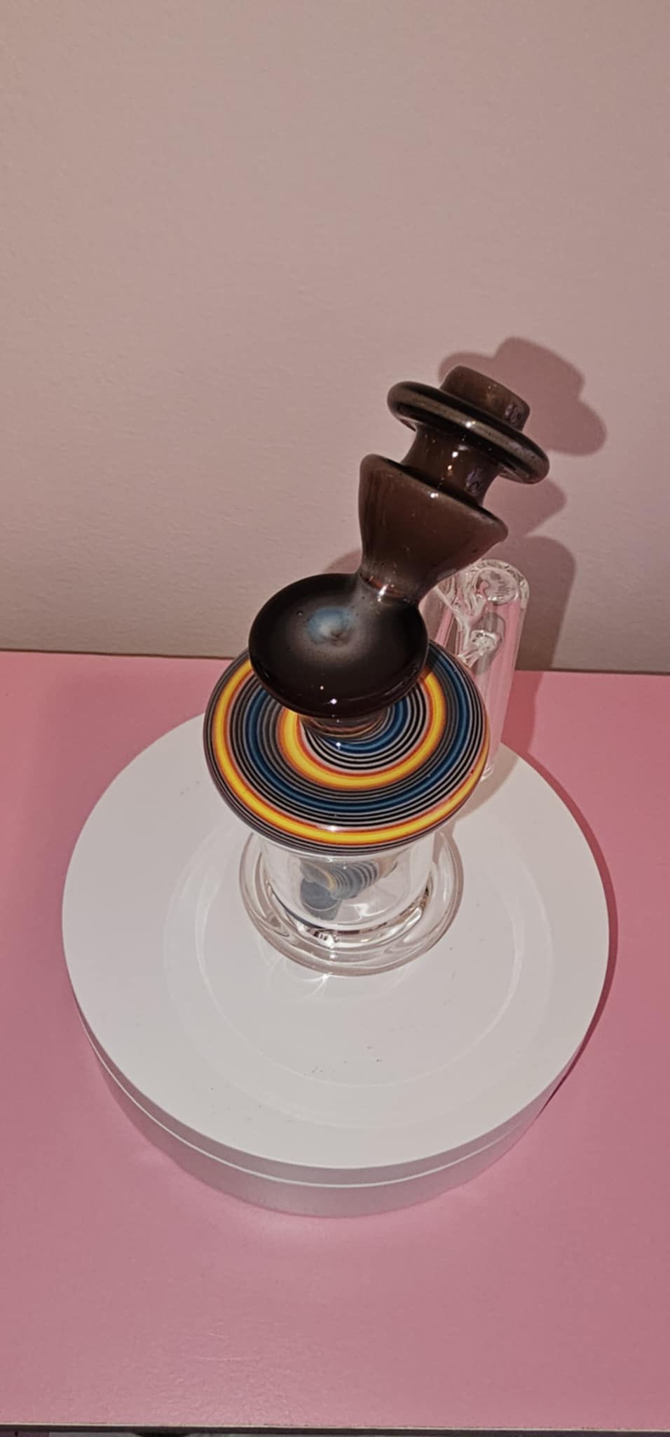 Padd Glass Bubbler Brown