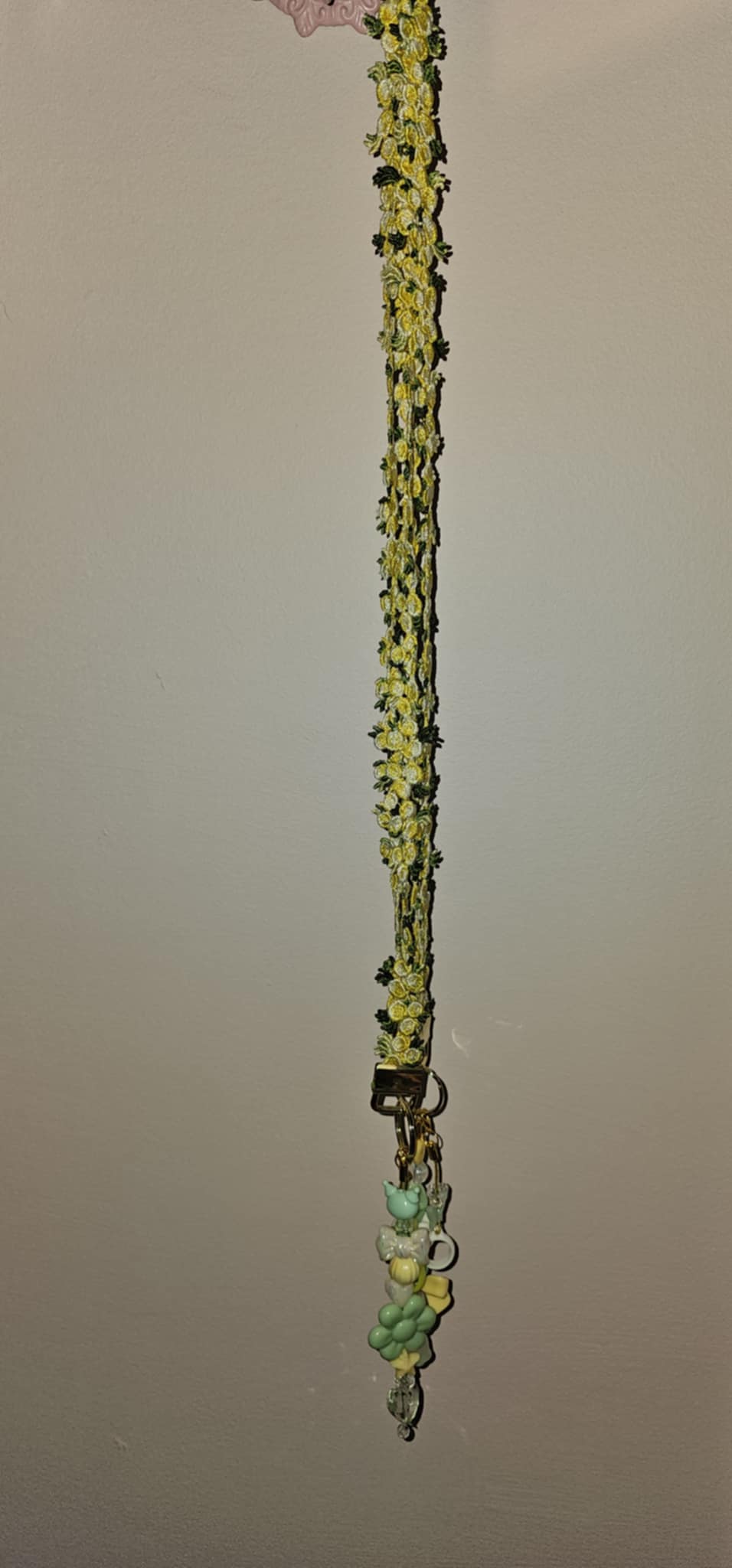 Floral Lanyard Yellow