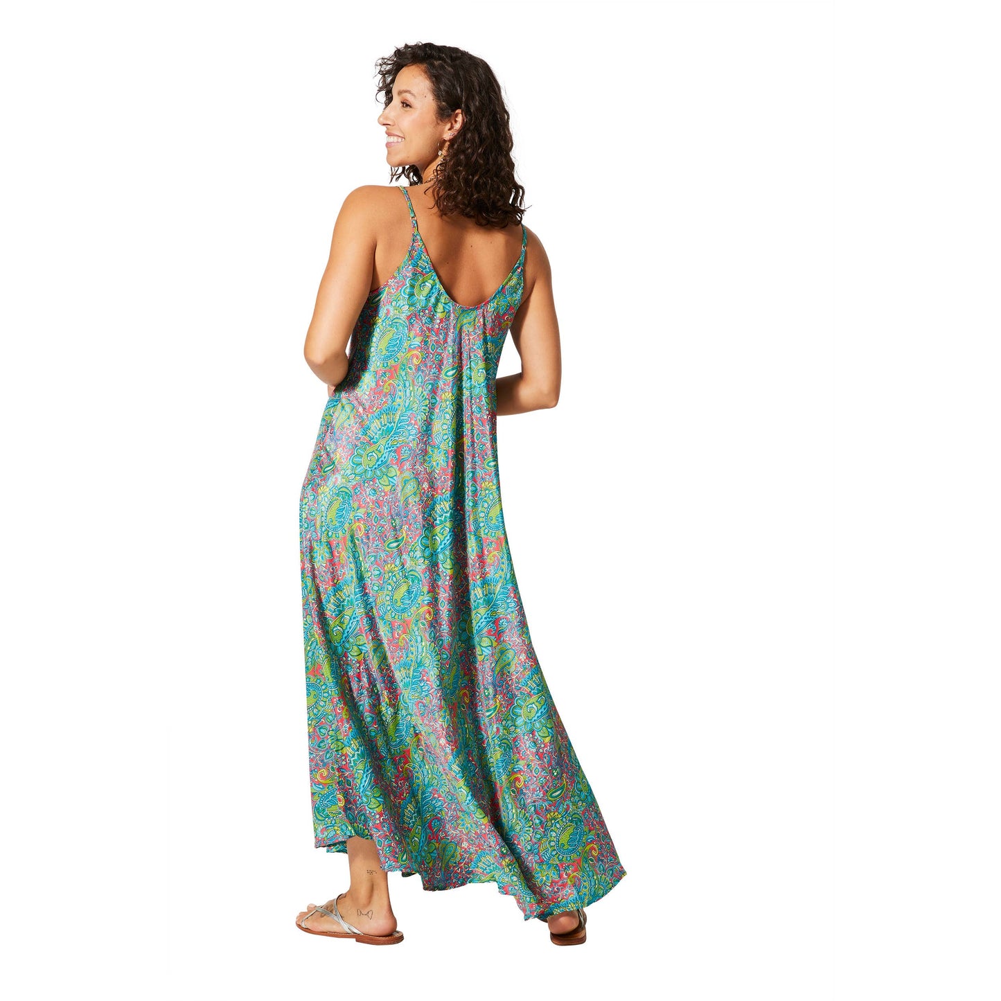 LONG SLEEVELESS SUMMER DRESS MCMAXI0643H: UNIQUE