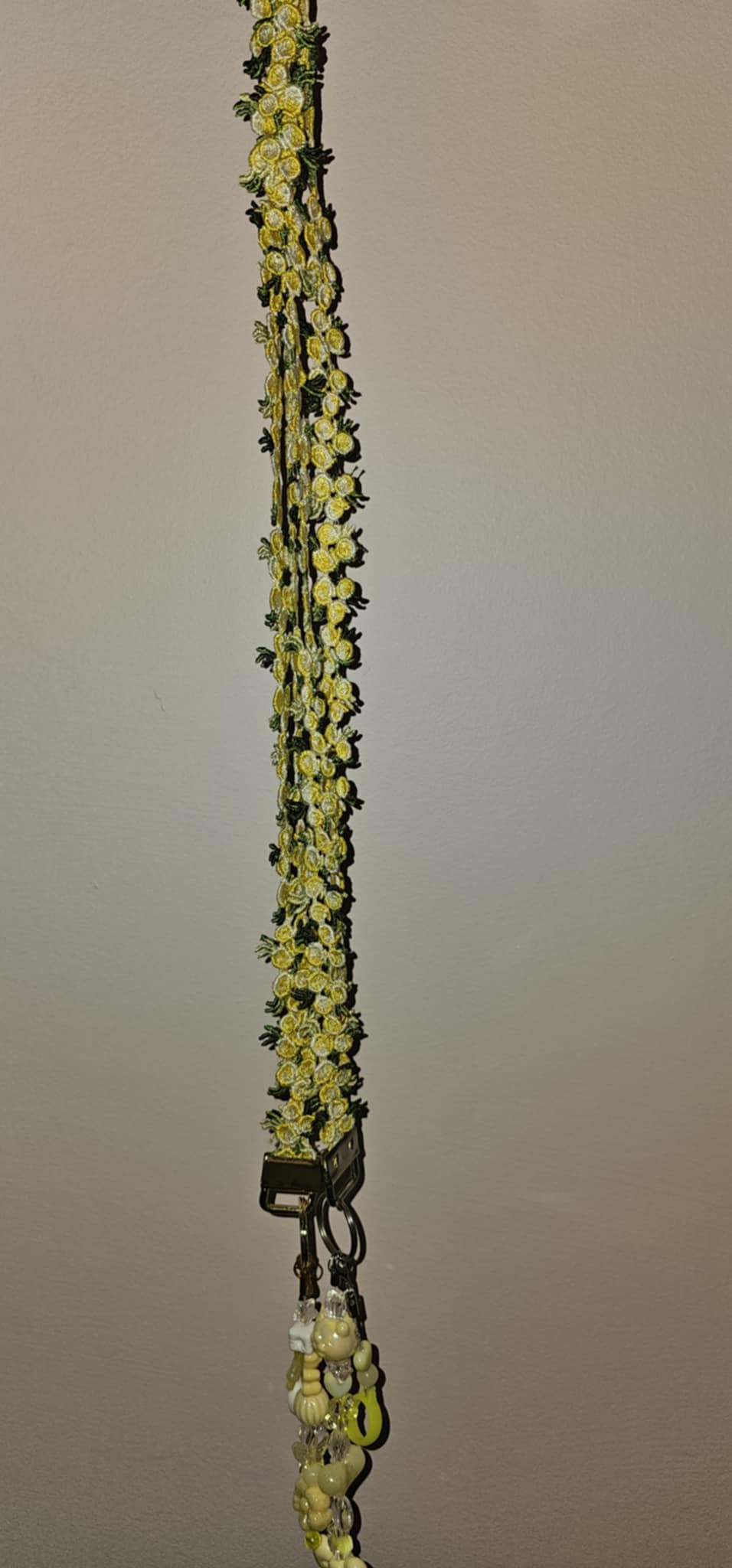 Floral Lanyard Yellow
