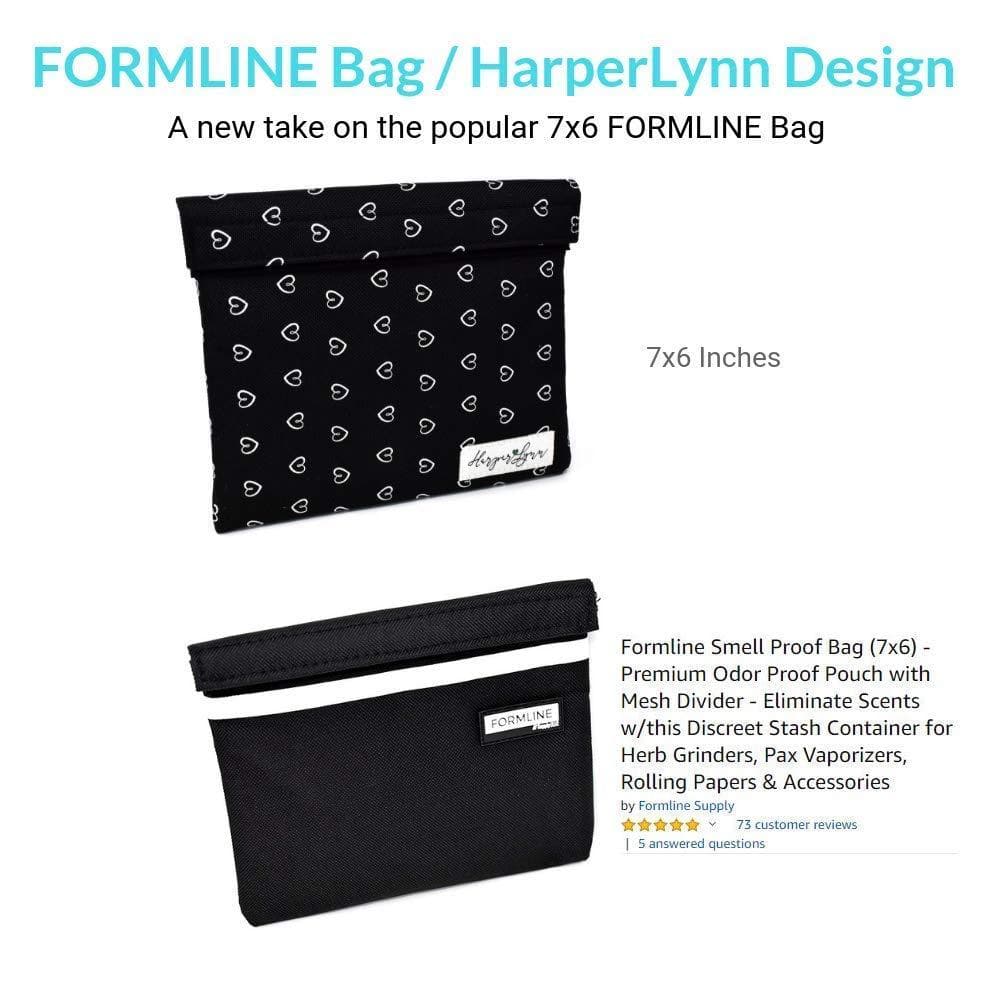 Formline x HarperLynn Smell Proof Bag - Premium Odor Proof Travel Pouch with Mesh Divider