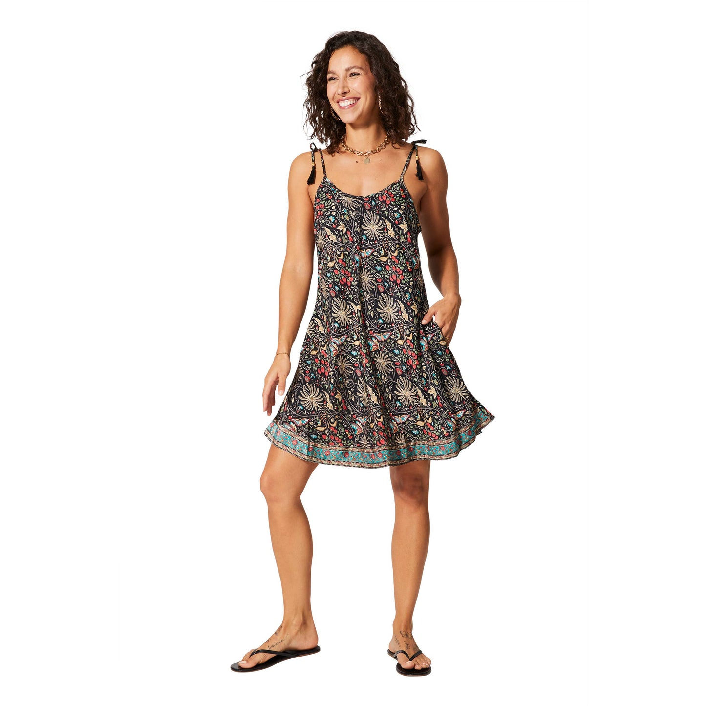 SHORT SLEEVELESS SUMMER DRESS : UNIQUE