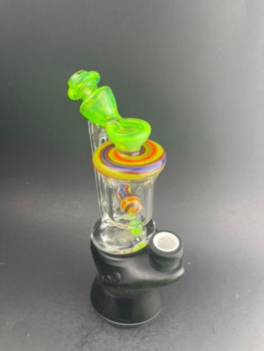 Padd Glass Bubbler (Lime/Orange/Yellow)