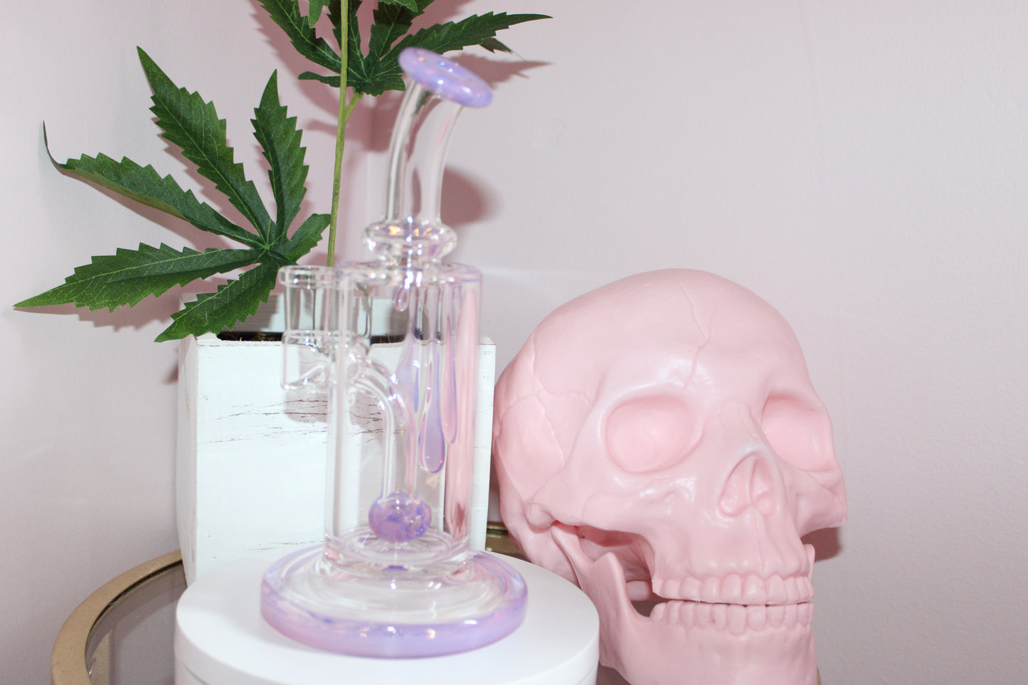 Uzzi Glass Drip Jammer Two Hole Perc - Lavender