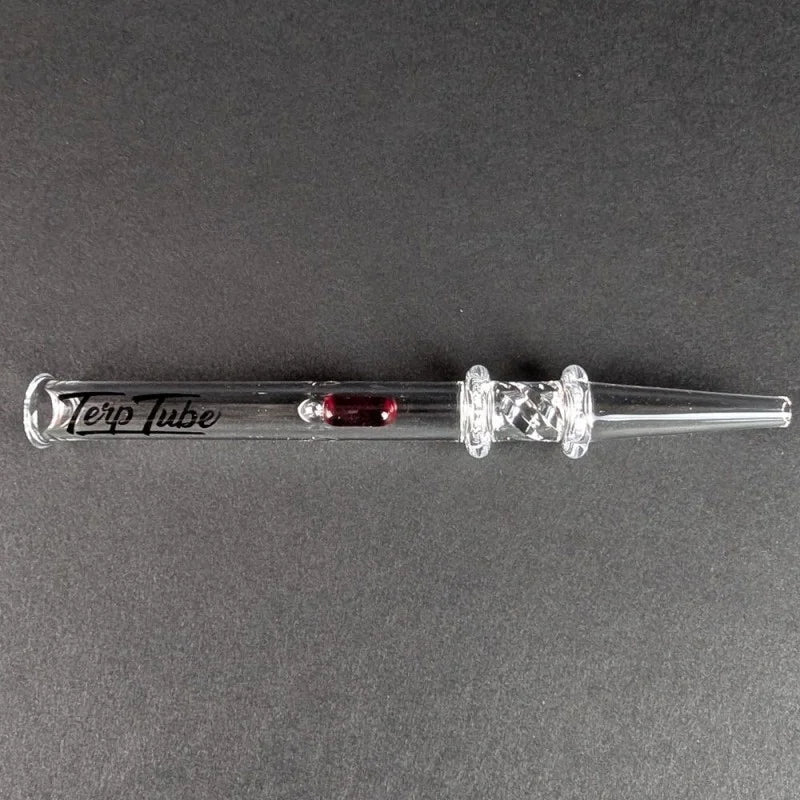 Terp Tube-Quartz Cyclone Dab Straw w/Ruby Pill