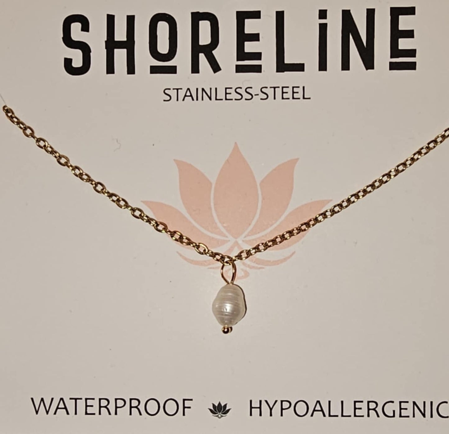 shoreline-pearl chain necklace