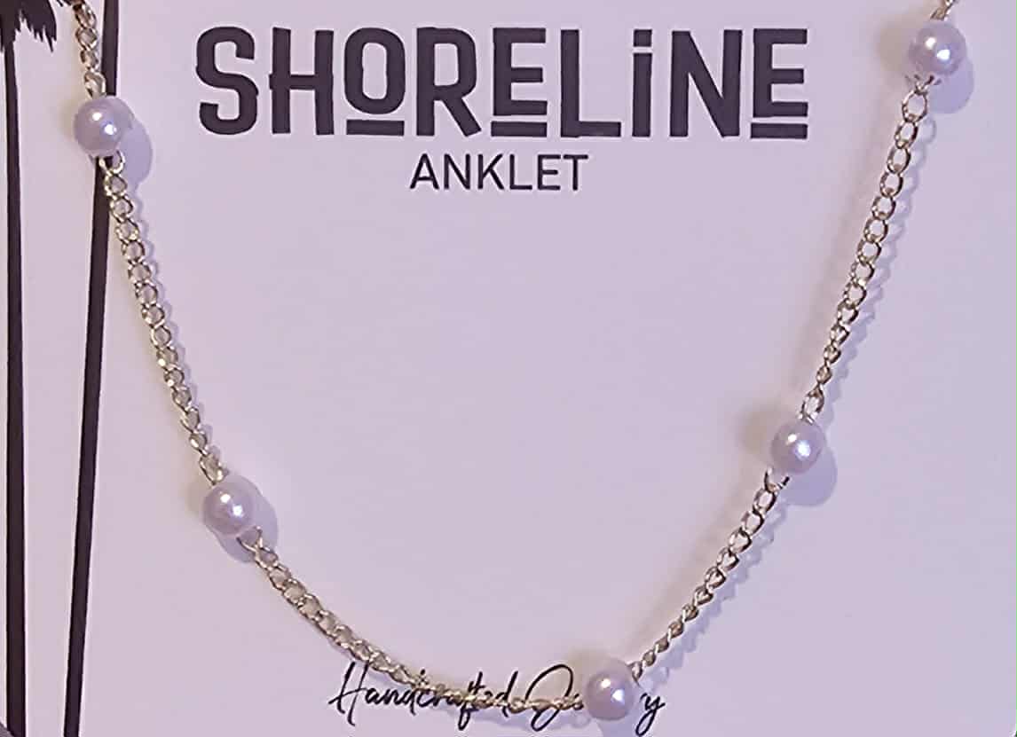 White Beaded Anklet