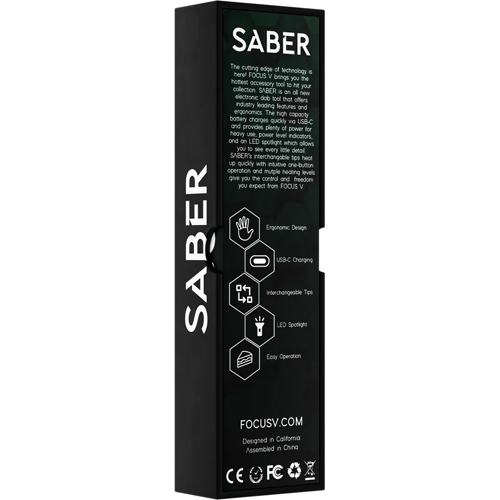 Focus V Saber dab tool teal ergonomic design for easy handling