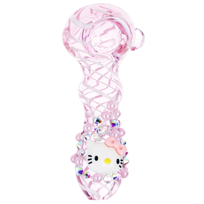 Pink Jeweled Kitty Pipe
