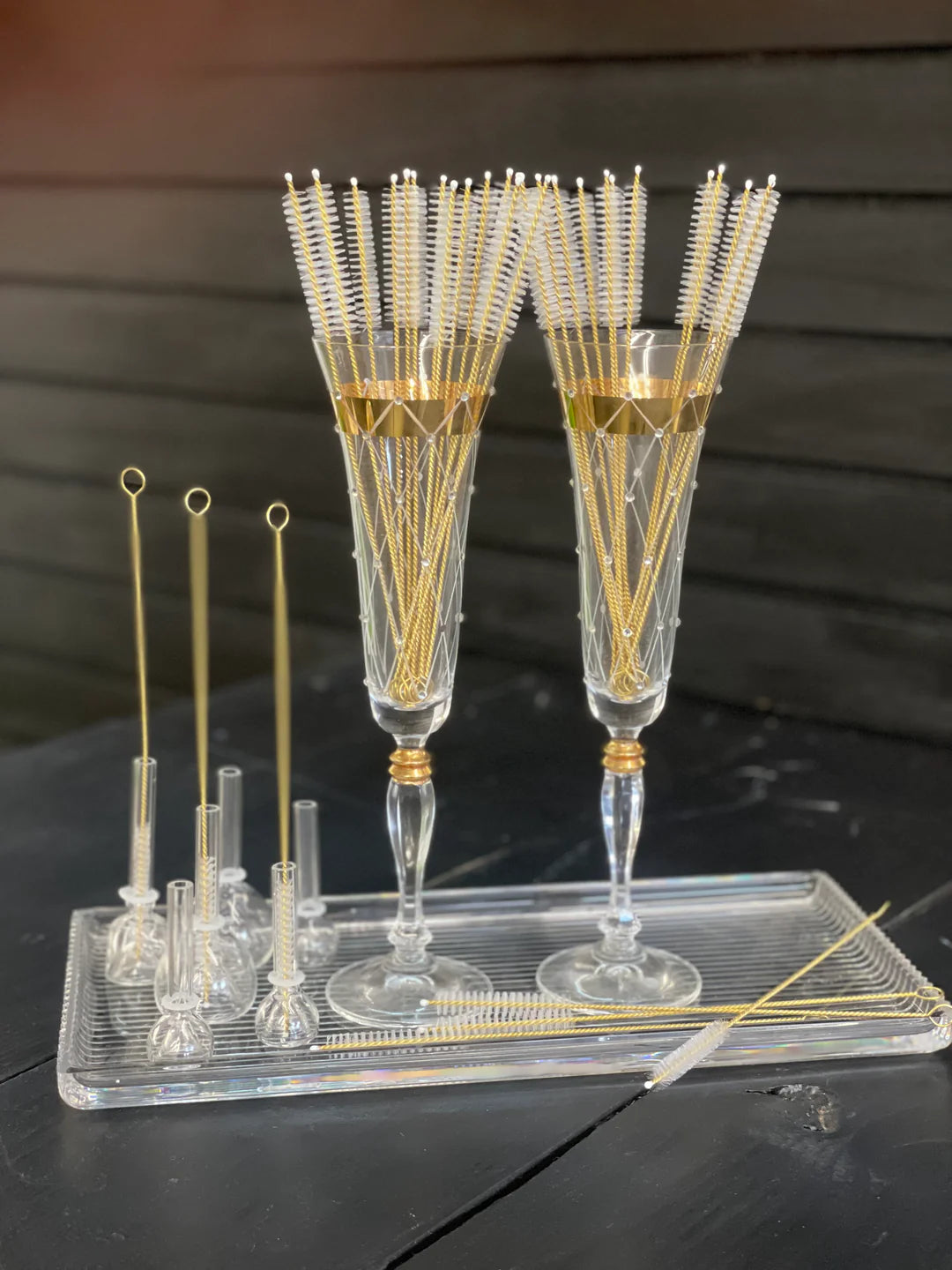 Gold Pipe Cleaning Brush