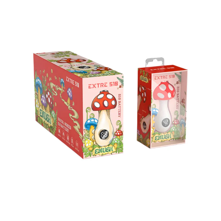 Mushroom Digital 510 Thread Battery Red stylish fun vape device
