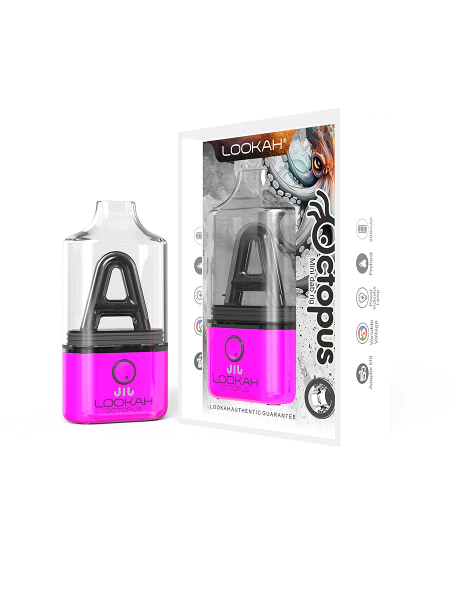 LOOKAH Octopus Mini Electric Dab Rig (Mini rig) - Pink