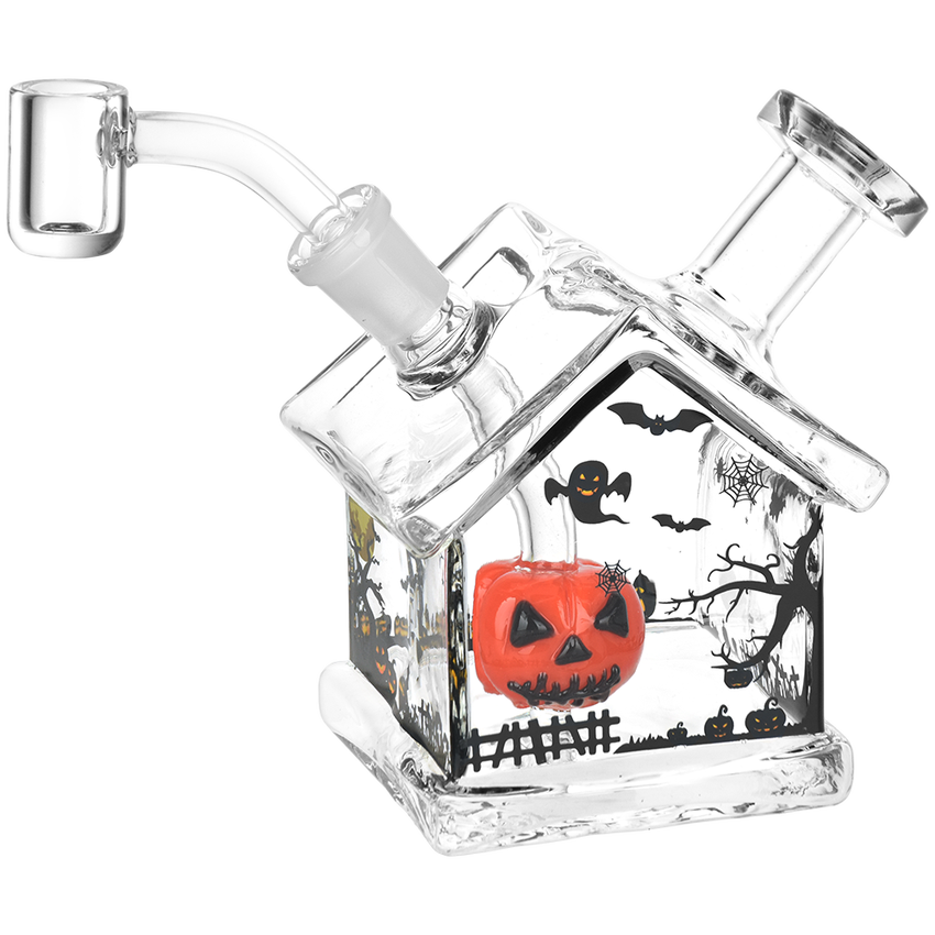 Halloween House Glass Dab Rig | 4.5" | 14mm