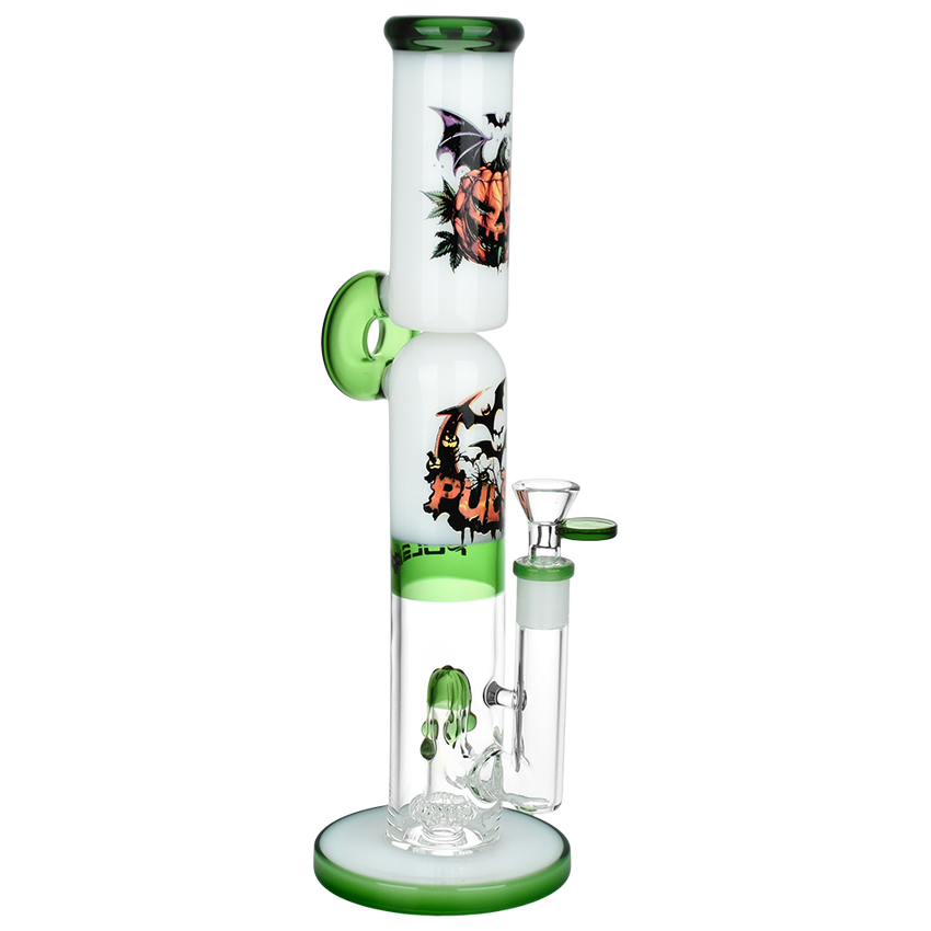 Pulsar Double Stacked Halloween Glass Water Pipe | 12.75" | 14mm F