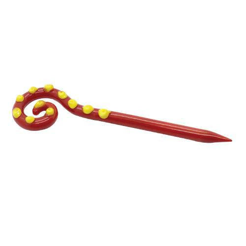 Tentacle glass dab tool for precise wax concentrate handling