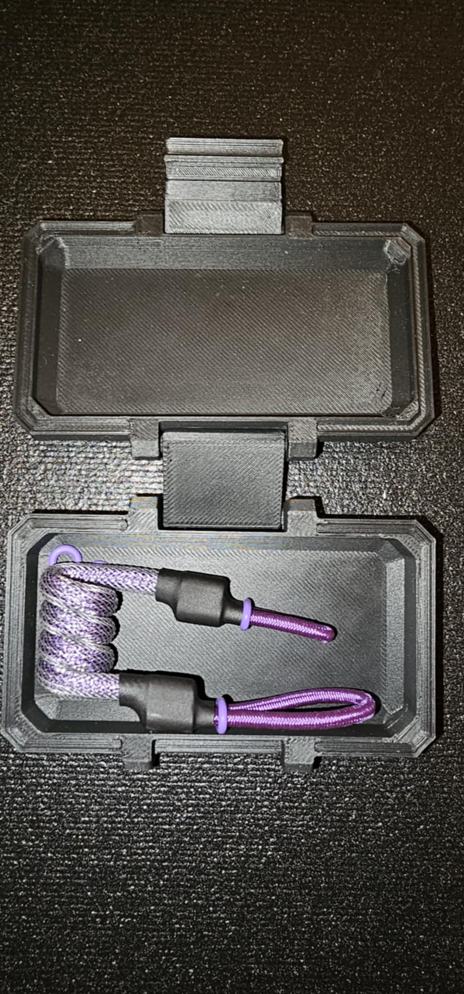 Helixhold coiled bong tether in rainbow neon and purple colorway — Best Buds Puff Palace