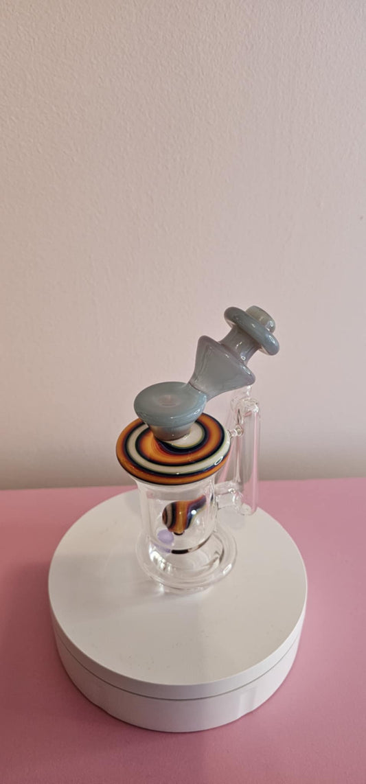 Padd Glass Bubbler Blue