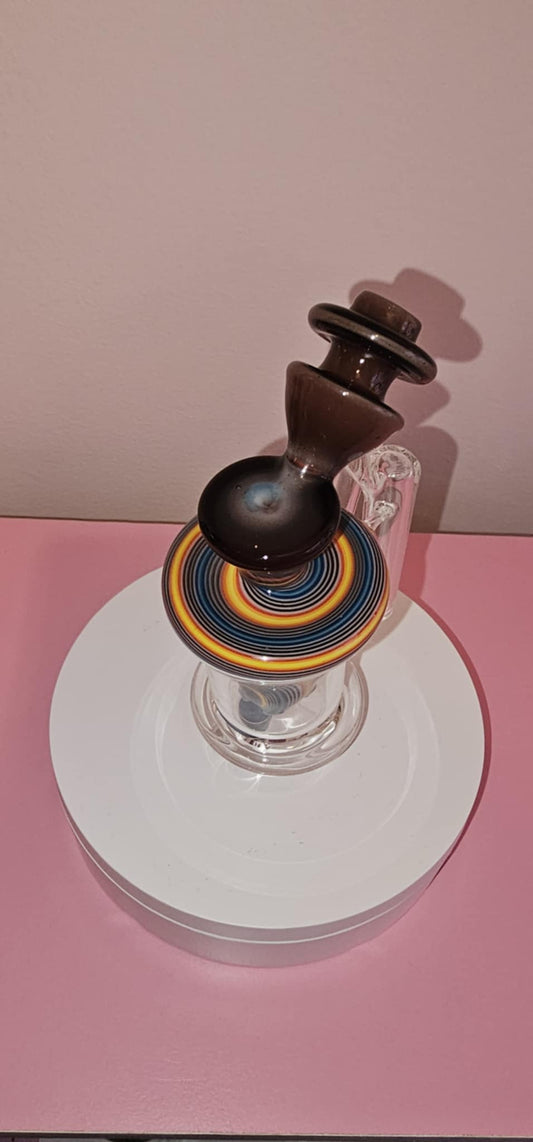 Padd Glass Bubbler Brown
