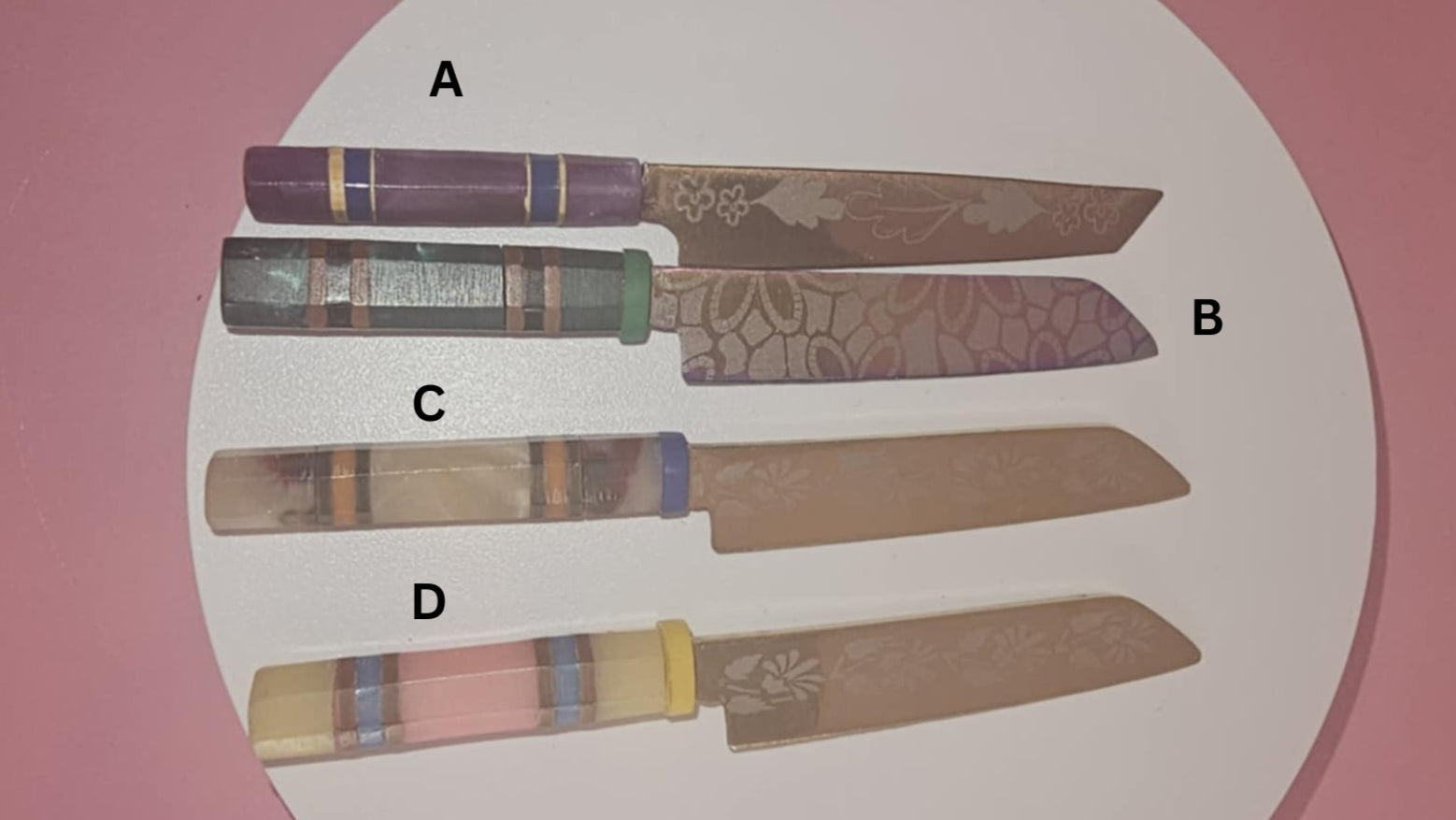 10 inch damascus dab sword for precise wax concentrate handling