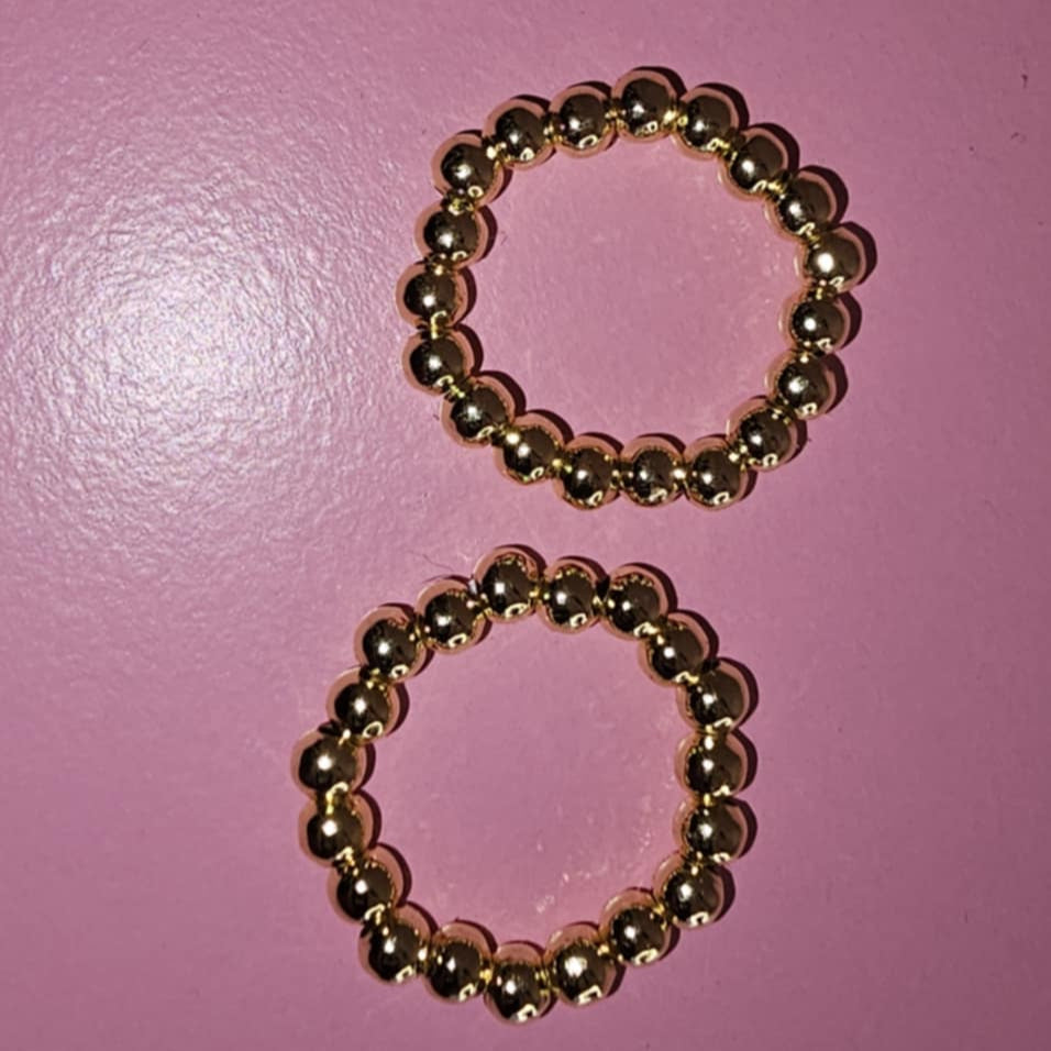 Beaded Elastic Ring