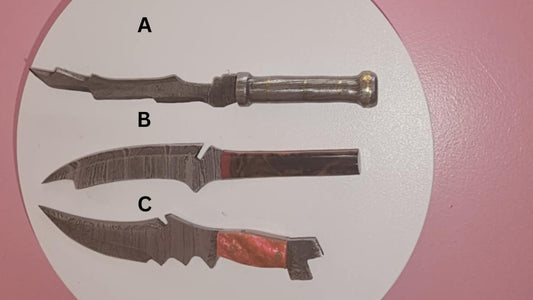 6 inch damascus dab sword for portable wax concentrate use