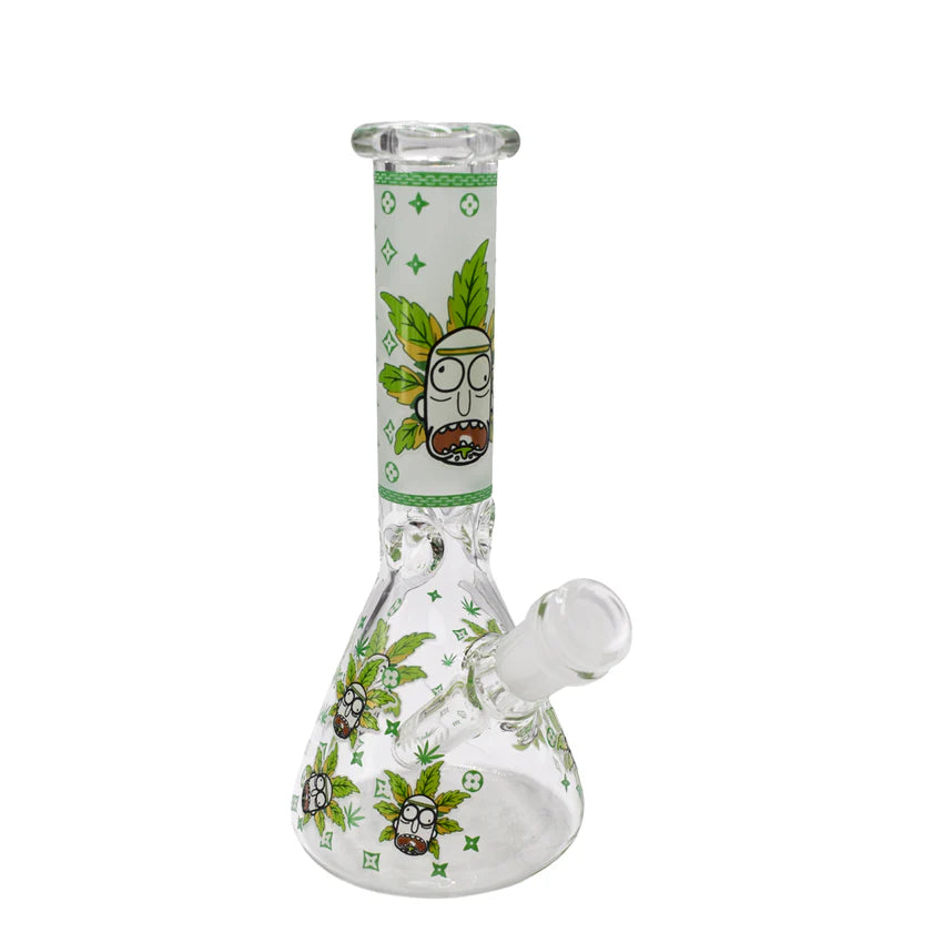 8" Glow in the Dark R&M Water Pipe