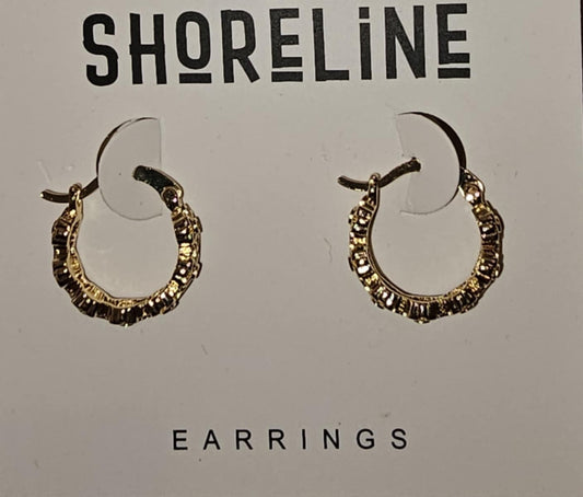 shoreline-gold flower earrings