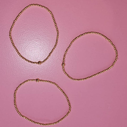 Beaded Bracelet with Single Bead