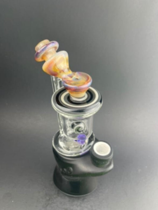 Padd Glass Bubbler (Amber/Black/White)