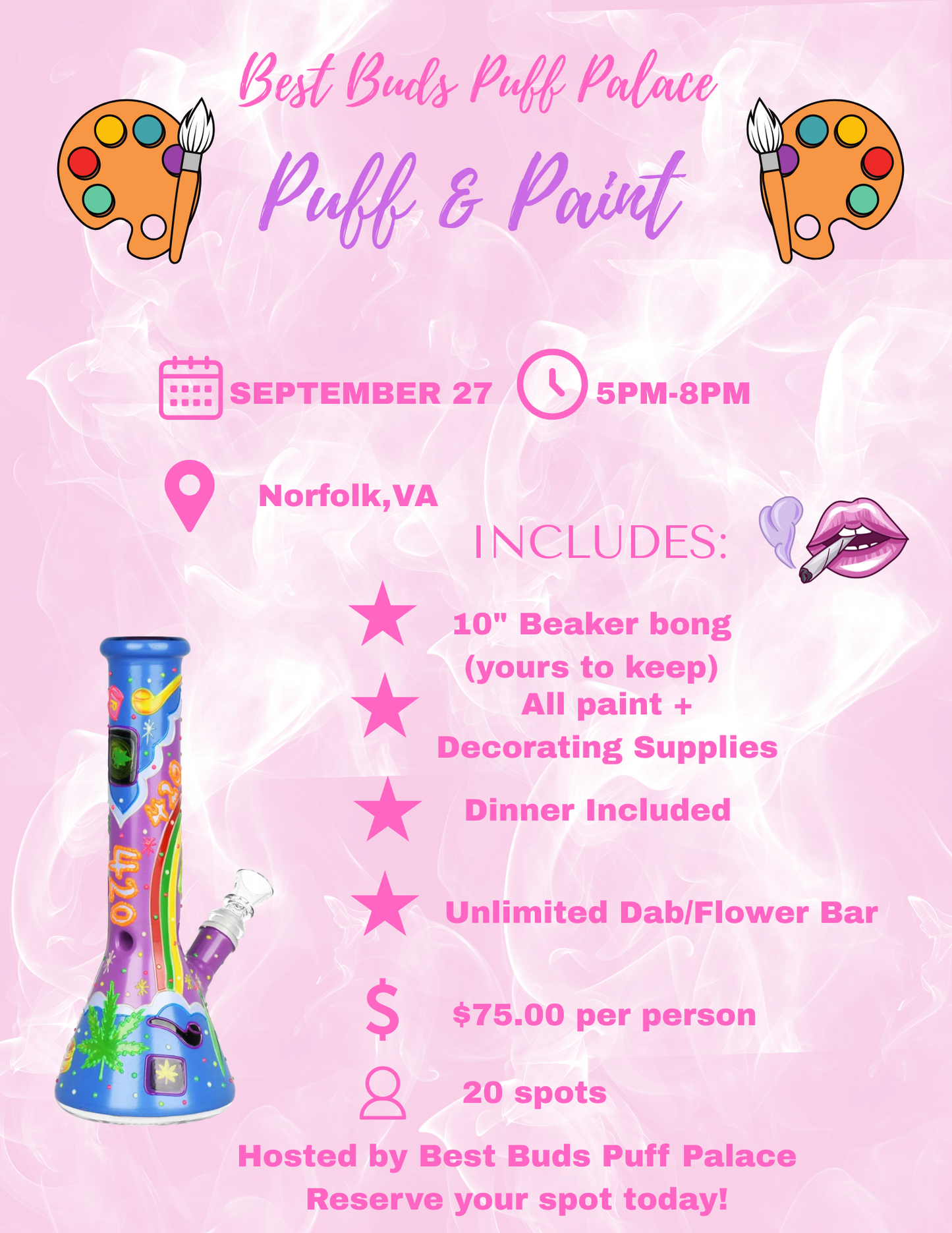 Puff & Paint Night