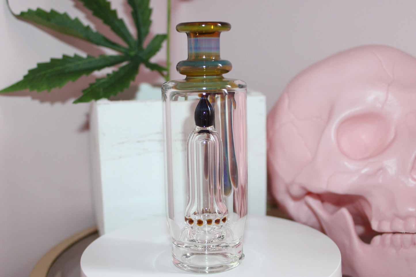 Uzzi Drippy Carta Topper — Handmade Borosilicate Glass Attachment for Focus V Carta & Carta 2