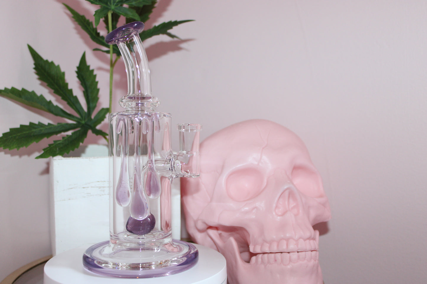 Uzzi Glass Drip Jammer Two Hole Perc - Lilac
