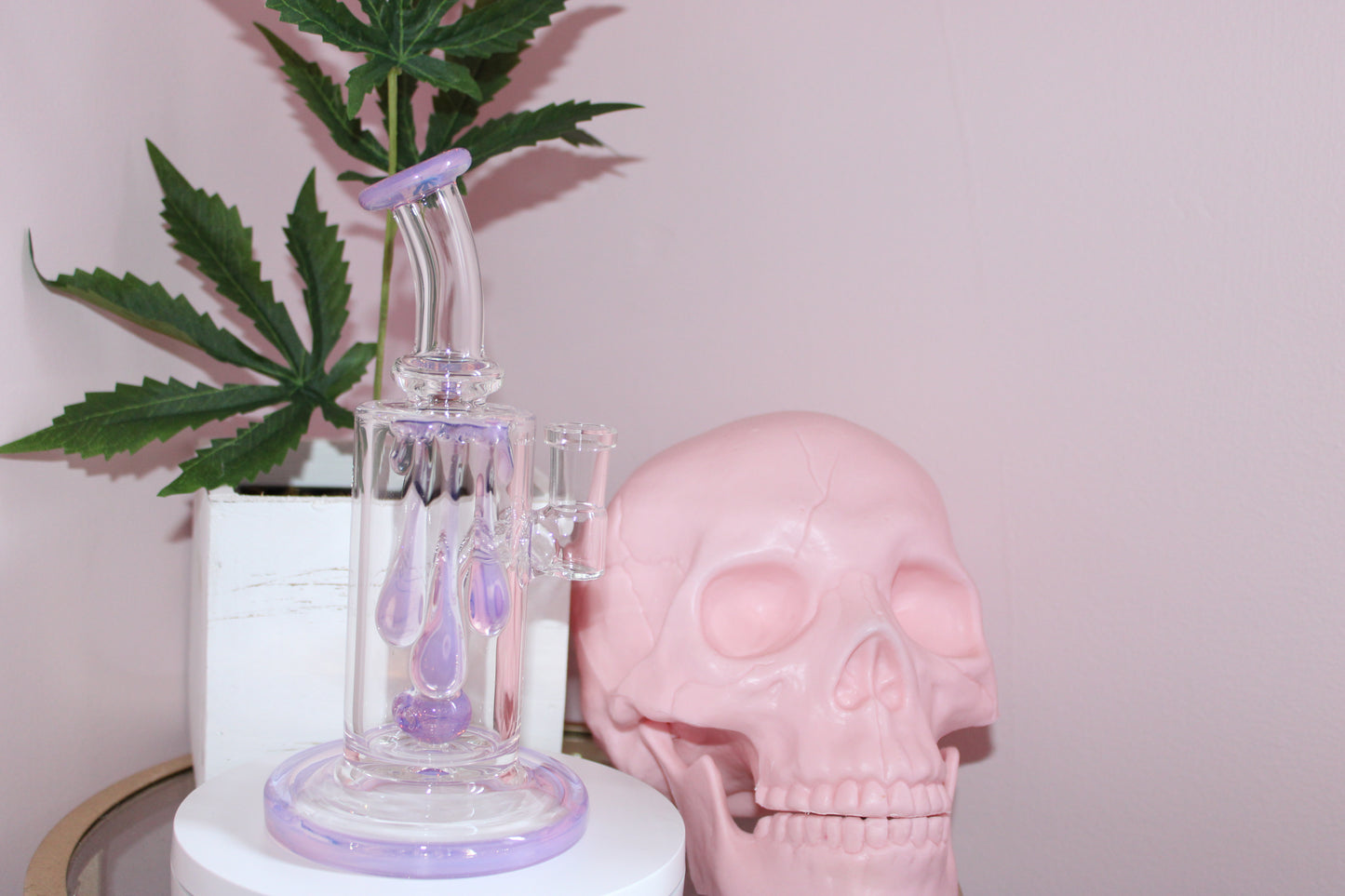 Uzzi Glass Drip Jammer Two Hole Perc - Lavender