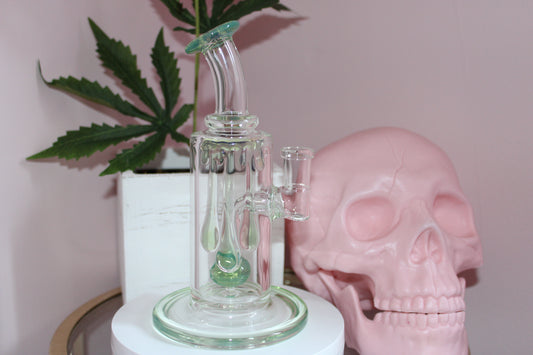 Uzzi Glass Drip Jammer Two Hole Perc - Green