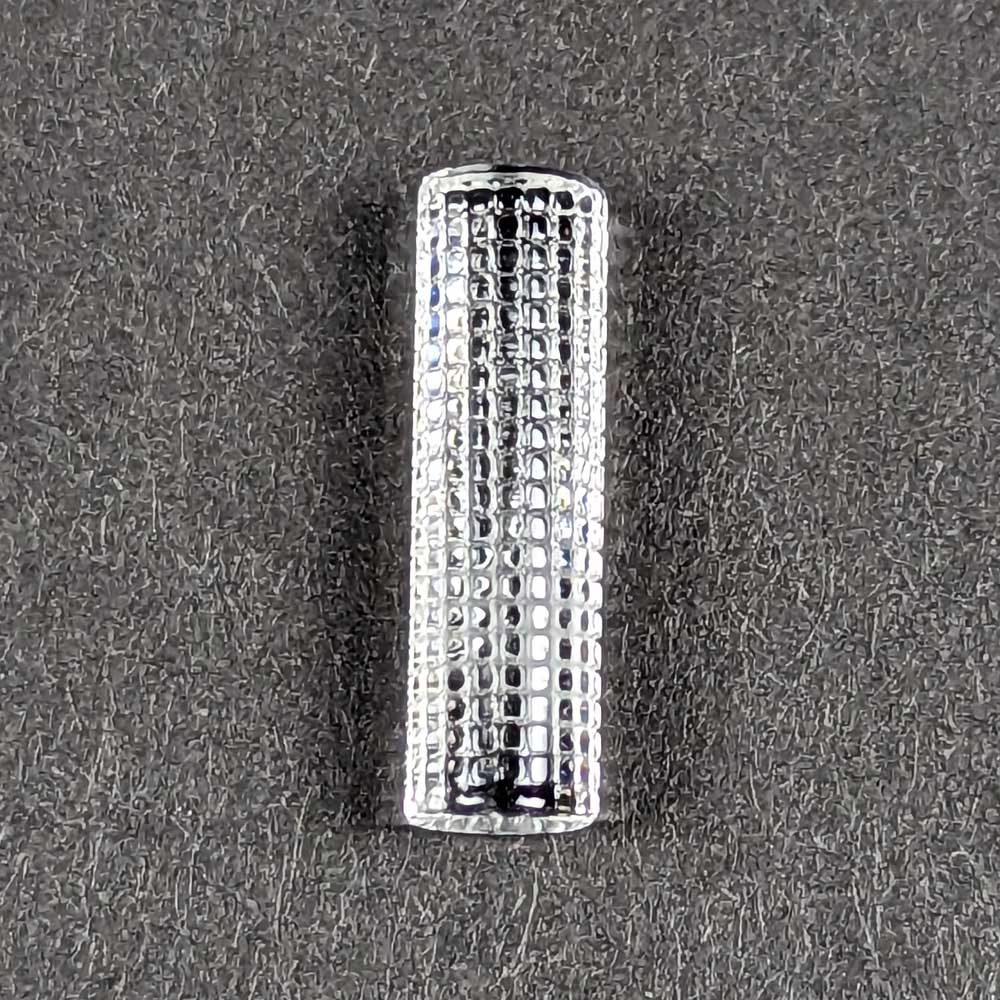 Solid Quartz Pillar with lattice etched pattern-20mm