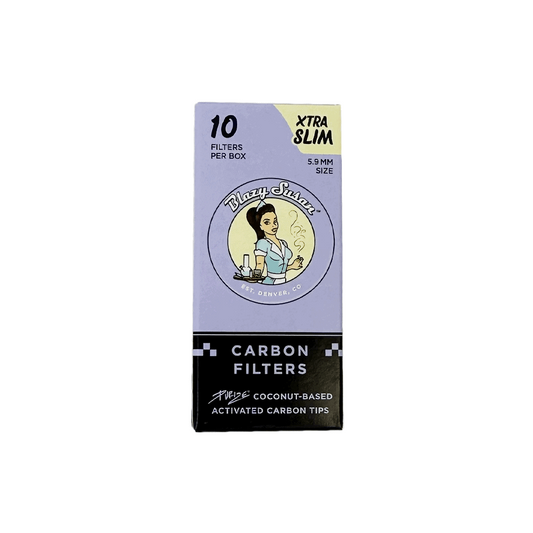 Blazy Susan | Purize Filter Tips Xtra Slim | Box | 10 Ct | Purple