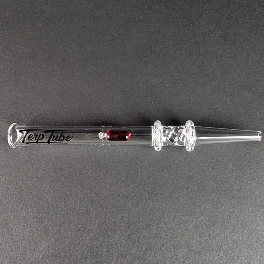 Terp Tube-Quartz Cyclone Dab Straw w/Ruby Pill