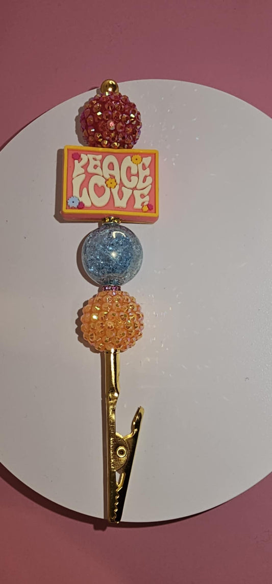 Beadable Joint Holder - Peace & Love