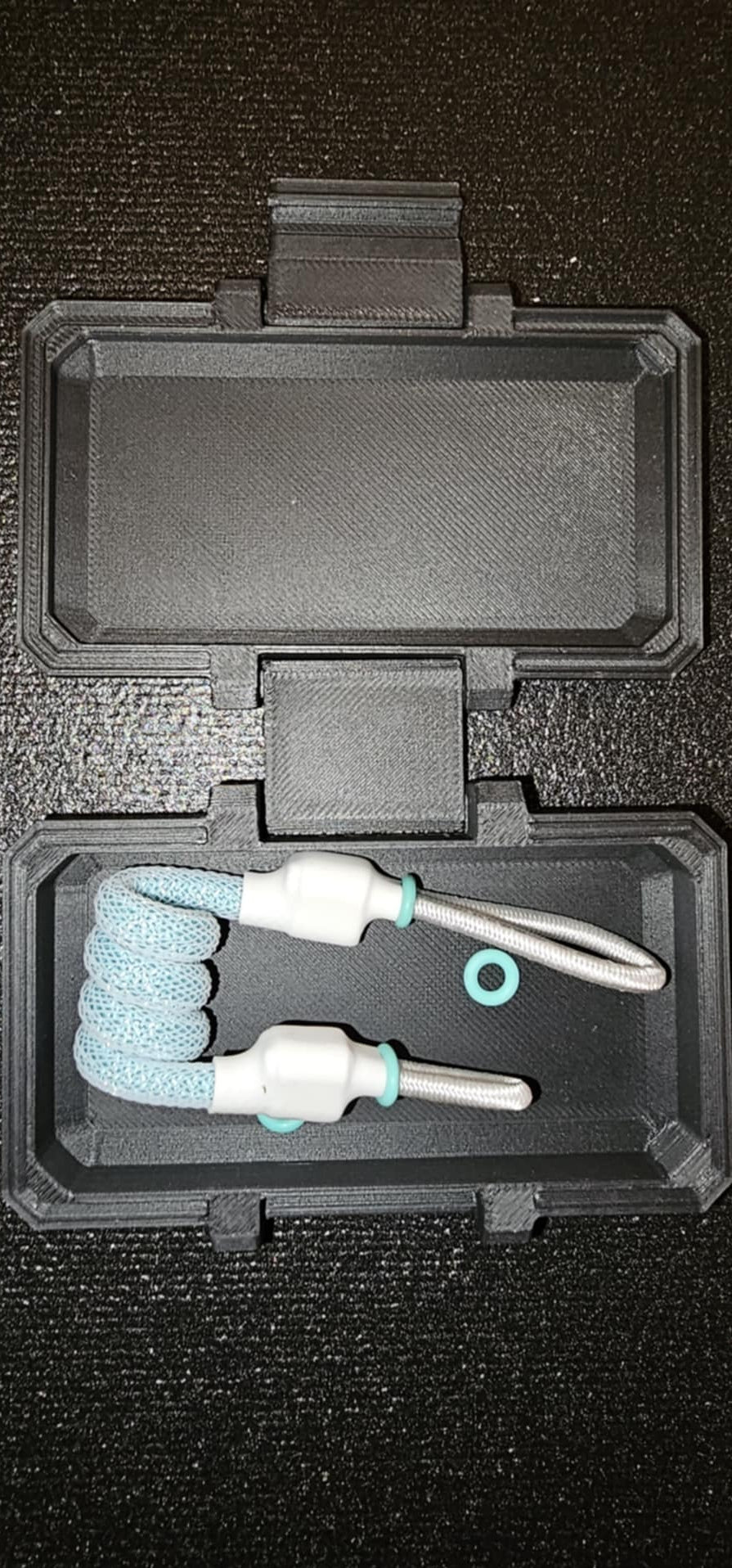 Helixhold Tether- Teal,Silver,White