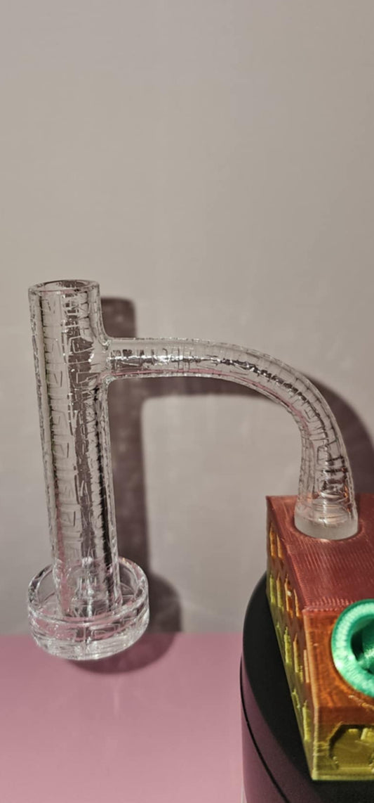 16mm engraved XL tower banger quartz design for advanced airflow and smooth dab vaporization