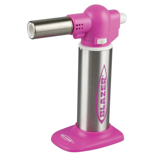 Blazer Big Buddy Turbo Torch Pink & Stainless Steel