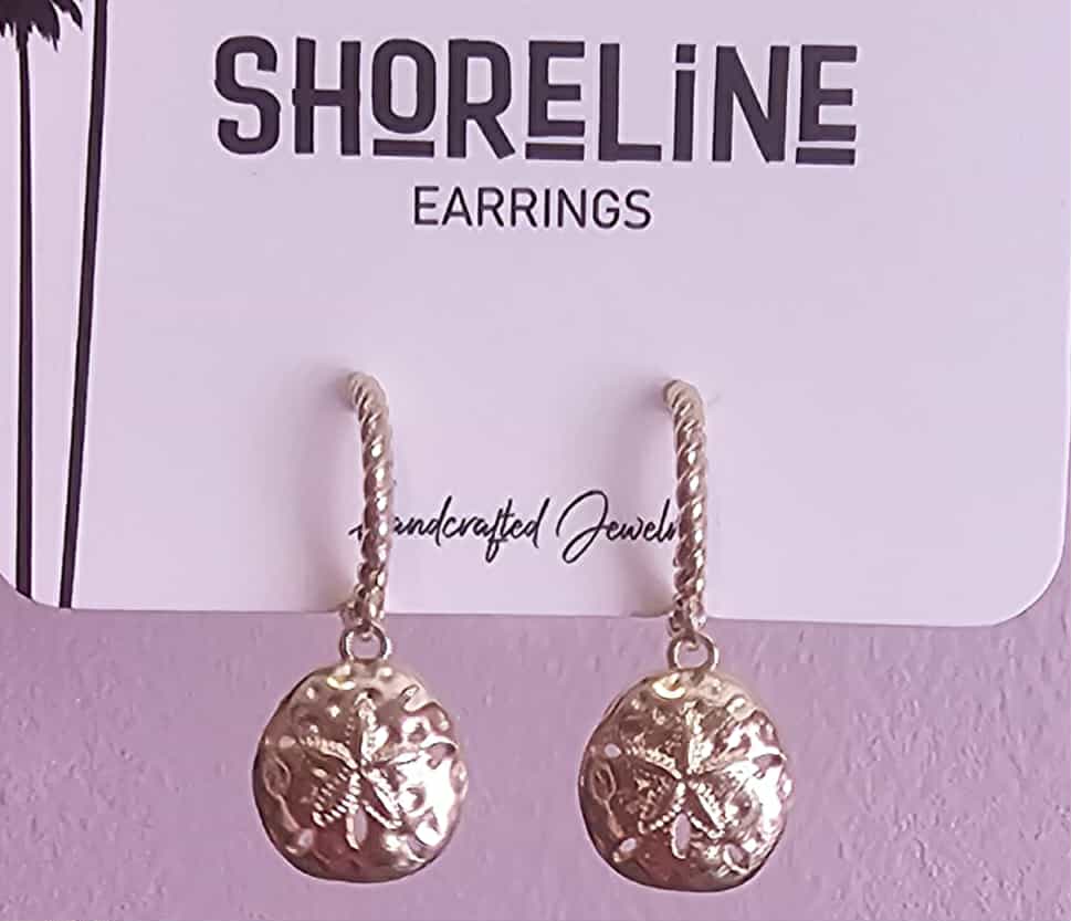 Sand Dollar Clasp Earrings