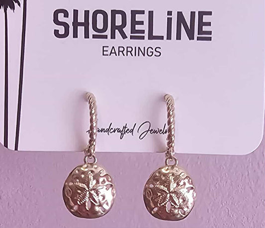 Sand Dollar Clasp Earrings