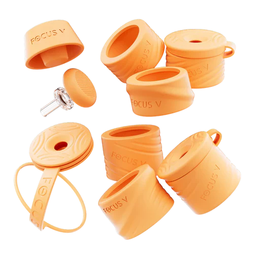 carta swivel silicone accessory kit tangerine with airflow control parts