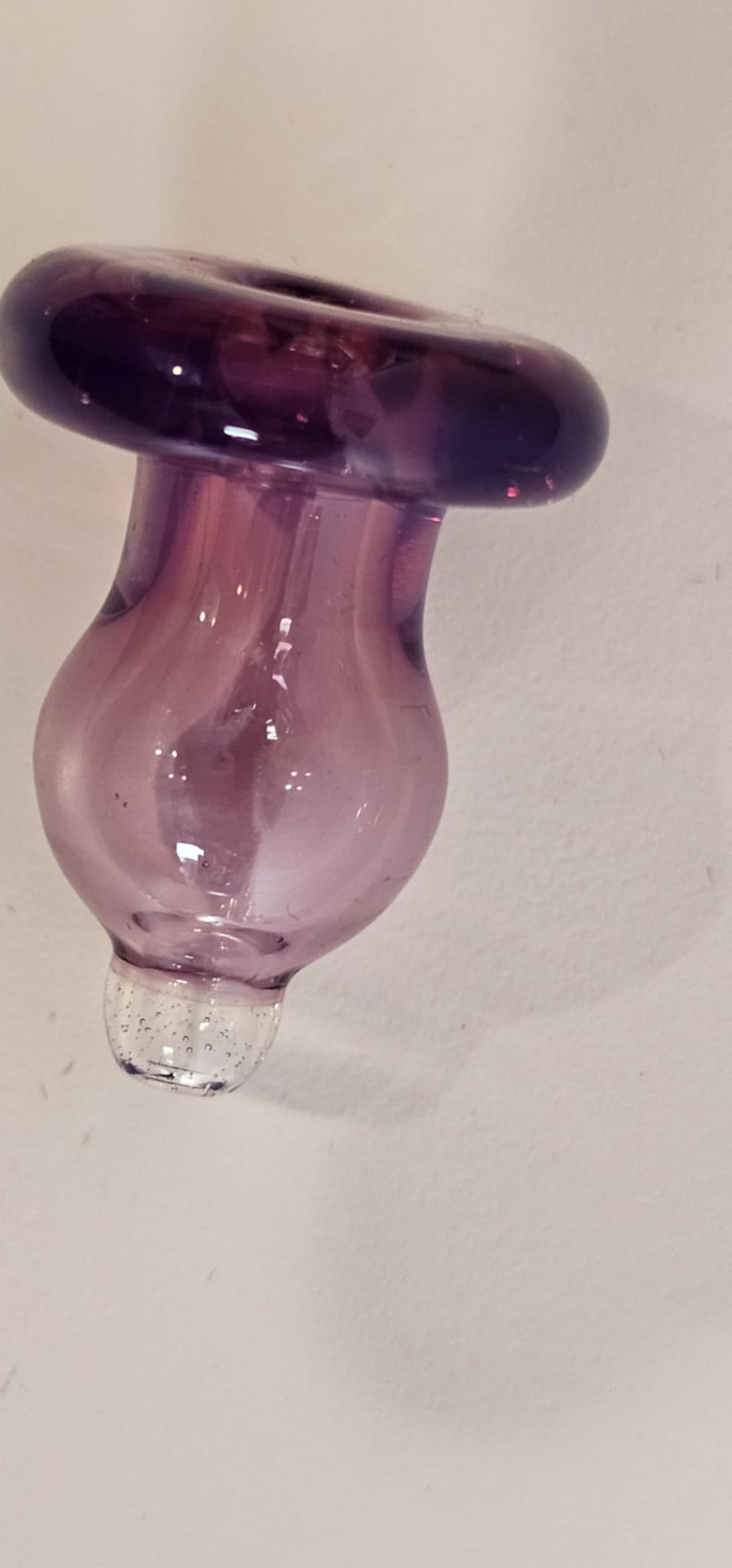 Heady Karmaline borosilicate directional bubble cap for low-temp dab rig sessions
