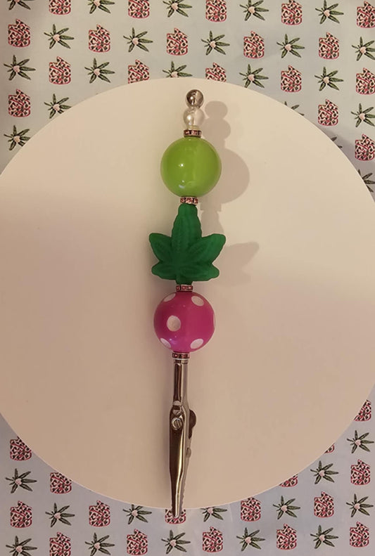Beadable Joint Holder - Leaf