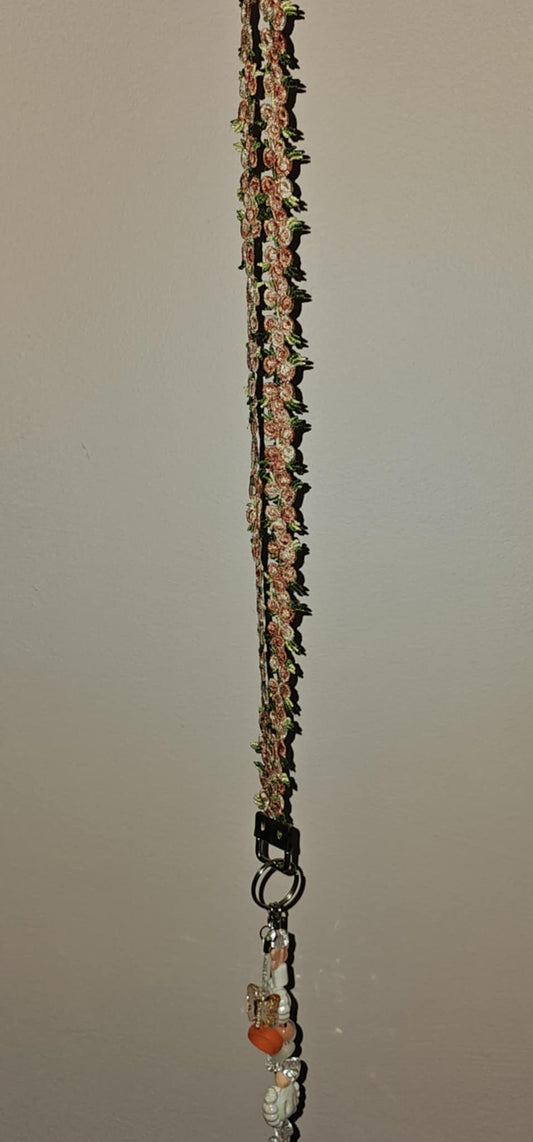 Floral Lanyard - Pink