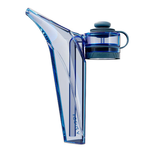 Blue Focus V AERIS bubbler attachment for smoother water filtered vapor