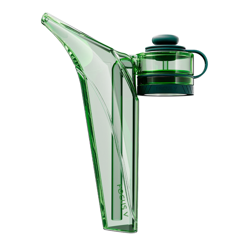 Green Focus V AERIS bubbler attachment with magnetic glass connection